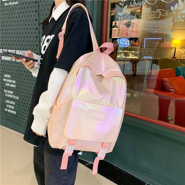 

fashion women backpack casual classical summer school large lapcute laser bags for girls