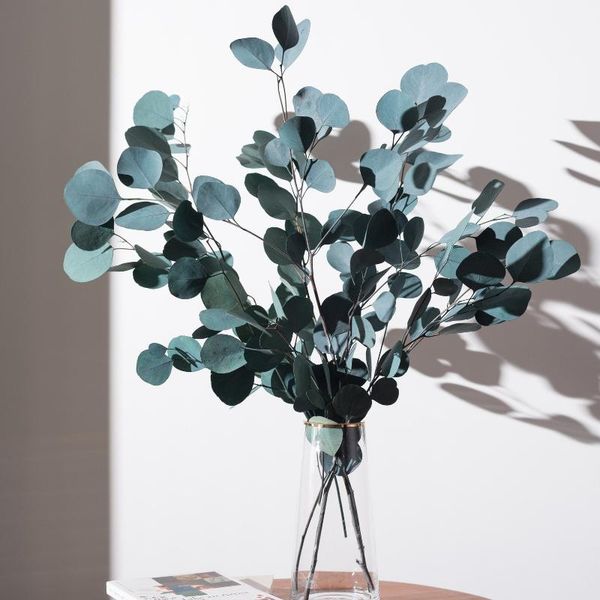 

preserved flowers round eucalyptus leaf natural dried floral plant accessories wreath deskleaves home decoration decorative & wreaths