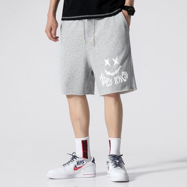 

men's shorts sports shorts men's running fitness trend casual capris loose training thin summer beach basketball pants, White;black