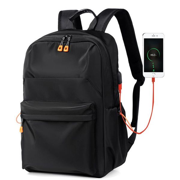 

business fashion travel backpack men's and women's leisure oxford cloth large capacity usb schoolbag