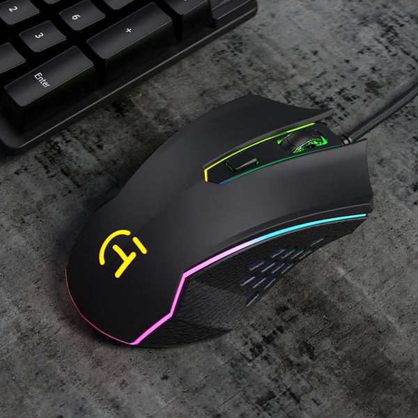 

mices mouse v31 wired rgb colorful luminous game video chicken eating usb 55