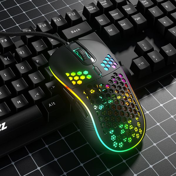 

mices mouse wired rgb colorful luminous electronic games chicken eating office