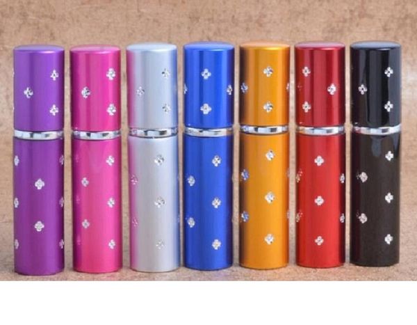 

5ml travel perfume atomizer refillable spray empty bottle luminium