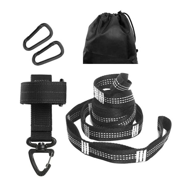

cords, slings and webbing 1 pcs multi-purpose glove hook gloves climbing rope storage buckle & set hammock straps with d carabiners bag