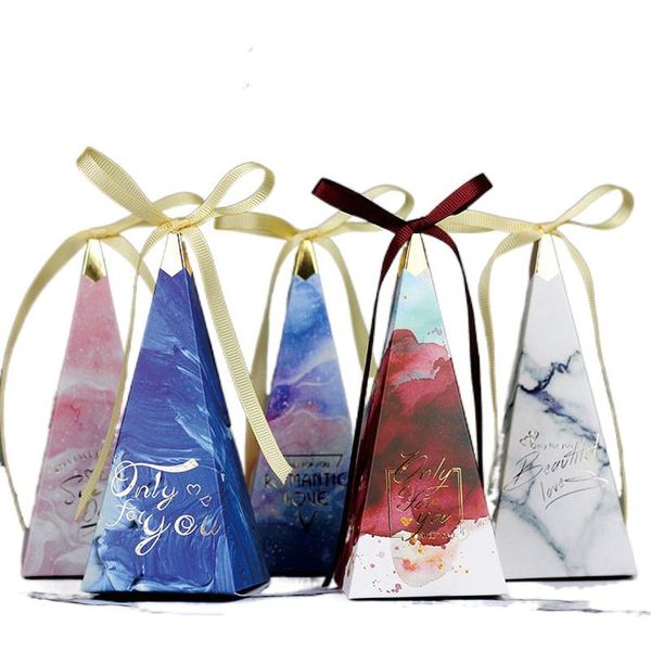 

pyramid wedding favours gift boxes cardboard box chocolate cookies paper candy bag for special party favors supplies wrap