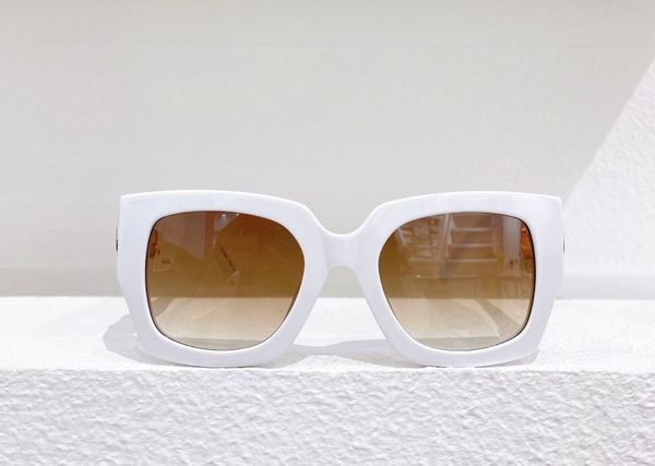 

square sunglasses 1686 white brown shaded sunnies fashion glasses for men women sonnenbrille gafa de sol uv400 protection eyewear with case, White;black