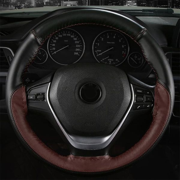 

steering wheel covers car cover products first layer cowhide genuine leather 38cm auto diy for