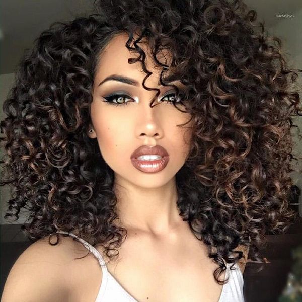 

short synthetic wigs afro kinky curly wig for women 8 colors available black natural high temperature hair1