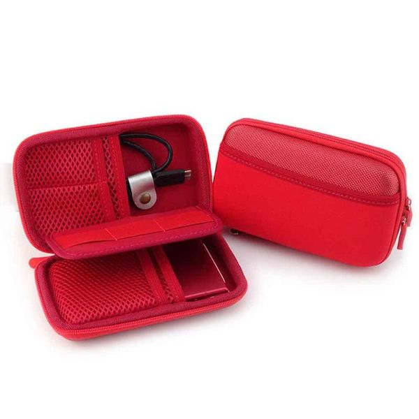 

storage bags zipper closure travel portable digital bag pouch multifunction cable organizer case earphone wire usb data insert