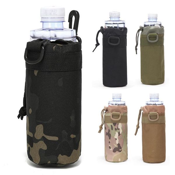 

water bottle tactical molle holder belt nylon bag military outdoor travel camping hiking hunting canteen kettle carrier pouch