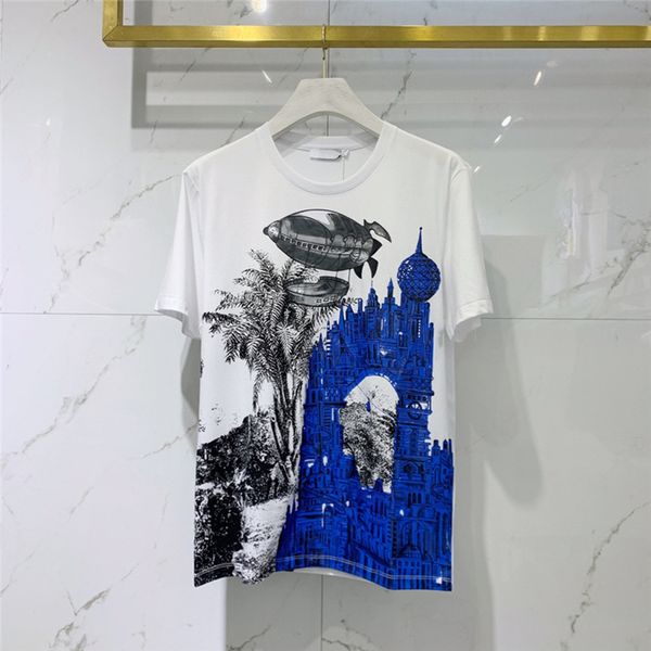 

famous men women tee t-shirt shirt polo round neck cotton comfortable short sleeve spring summer multiple styles and colors wholesale large, White;black