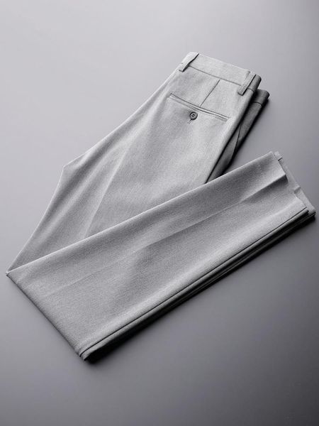 

men's suits & blazers 2021 spring summer fashion trousers casual pants men slim full-length classic business suit d50, White;black