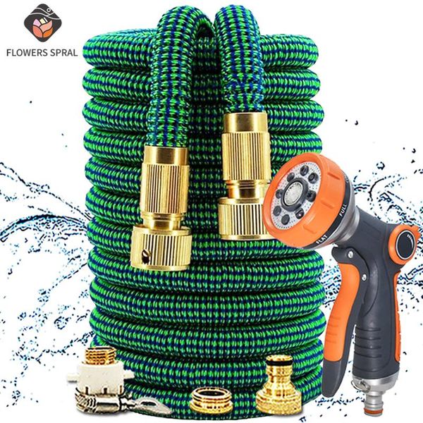 

watering equipments 2021 garden hose retractable flexible magic water high pressure car wash gun foam