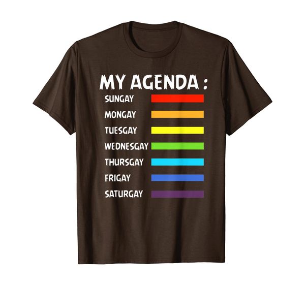 

Funny LGBT T Shirt My Agenda Sungay Mongay Tuesgay T Shirt, Mainly pictures