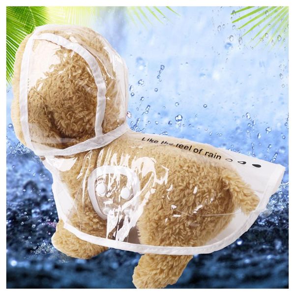 

dog apparel mini pet for raincoat adjuastable plastic waterproof coat small medium large dogs hooded windproof