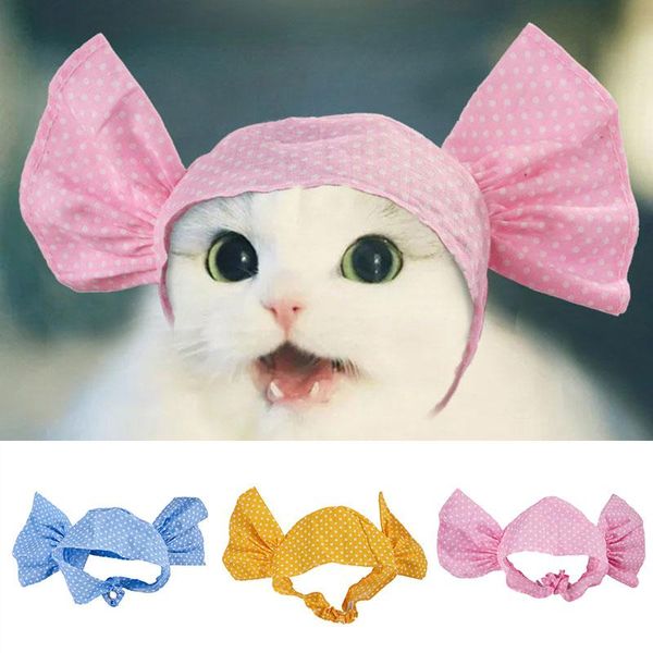 

pink candy shape headband cat hat dress cute hair set hood custom color funny pet tiara outdoor headscarf costumes