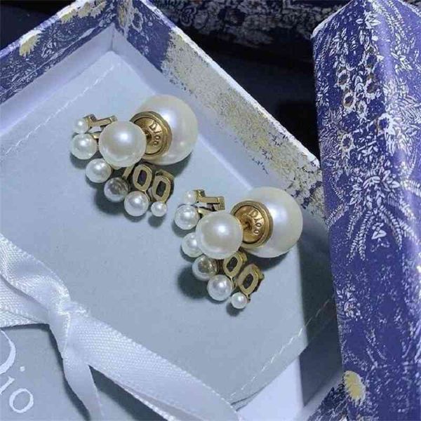 

75%off outlet family brass pearl letter earrings natural shell beads high grade sensations s925 silver needle anti allergy