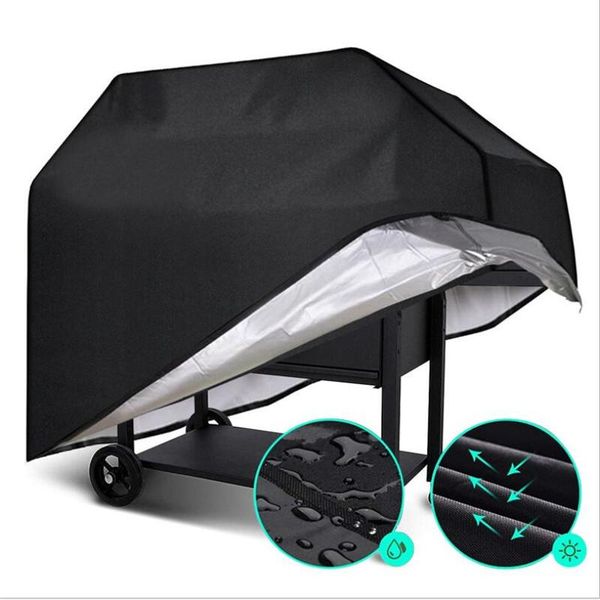 

brand waterproof bbq grill barbeque cover outdoor rain barbacoa anti dust protector for gas charcoal electric barbe shade