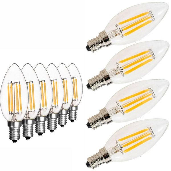 

bulbs vintage retro 2w 4w 6w led filament bulb light ses e14 energy saving glass cover lamp for home office bar decoration