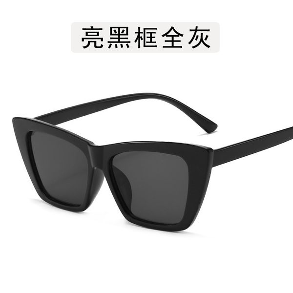 

sunglasses female vintage women fashion cat eye luxury sun glasses classic shopping lady black oculos de sol uv400, White;black
