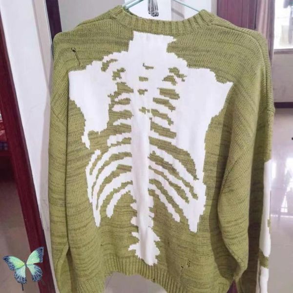

men's sweaters kapital bone skeleton, White;black