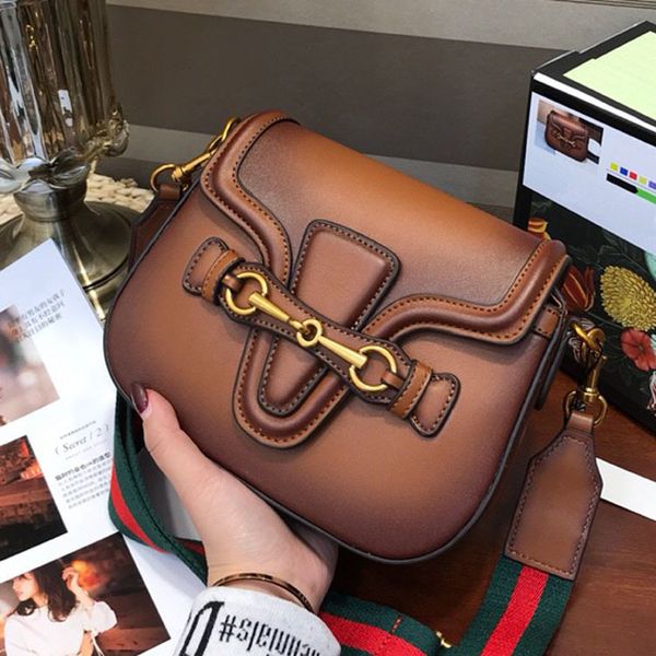 

new star's real leather bag, lady's style, one shoulder cross saddle bag