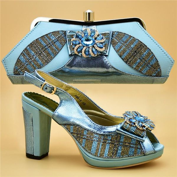 

shoe and bag for nigeria party super high (8cm-up) slingbacks buckle strap shoes bags to match wedding pumps dress, Black