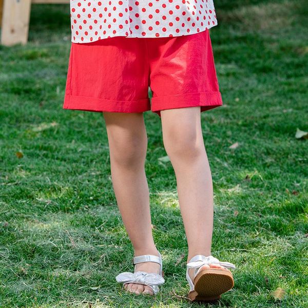 

shorts solid mid waist summer for kids 2021 cotton casual pants clothing teenage girls bottoms children school short trousers, Black