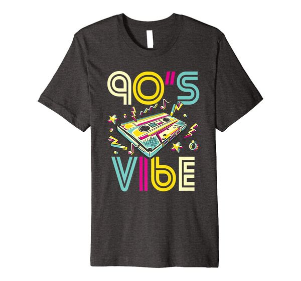 

90s vibe 90's party costume t shirt gift for 90s, White;black