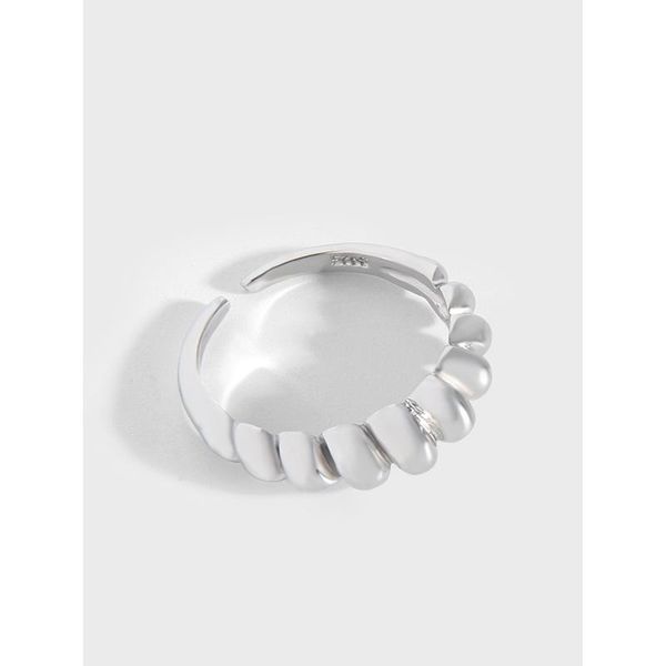 

sterling silver open ring croissant shape statement women's rings punk finger gold color geometry jewelry cluster, Golden;silver