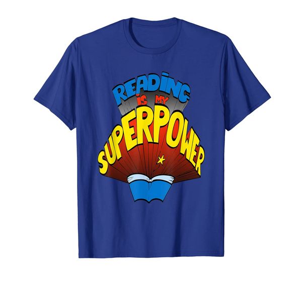 

reading is my superpower girls/women's t-shirt, White;black