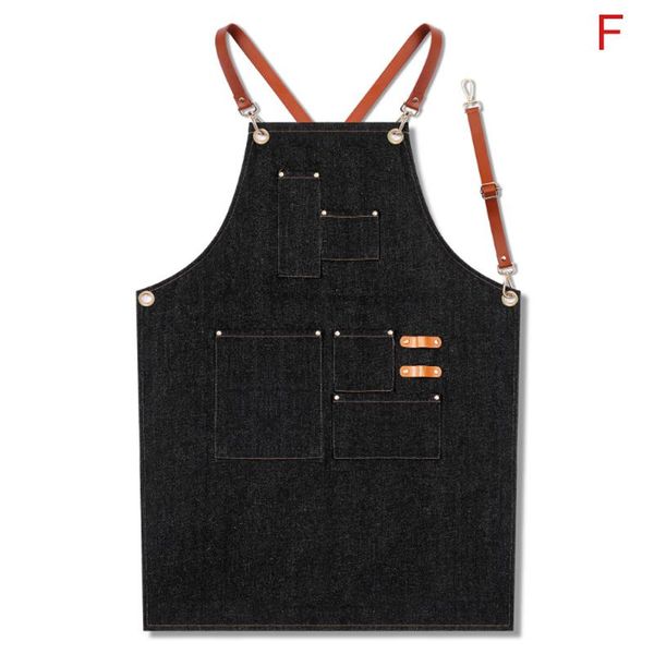 

aprons denim apron strap bib barista bartender bbq chef uniform workwear sasi