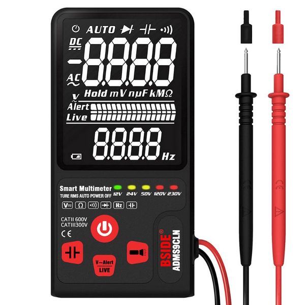 

multimeters adms9cl voltage voltmeter counts ncv ohm hz tester 3.5 inch large screen ultra portable digital multimeter
