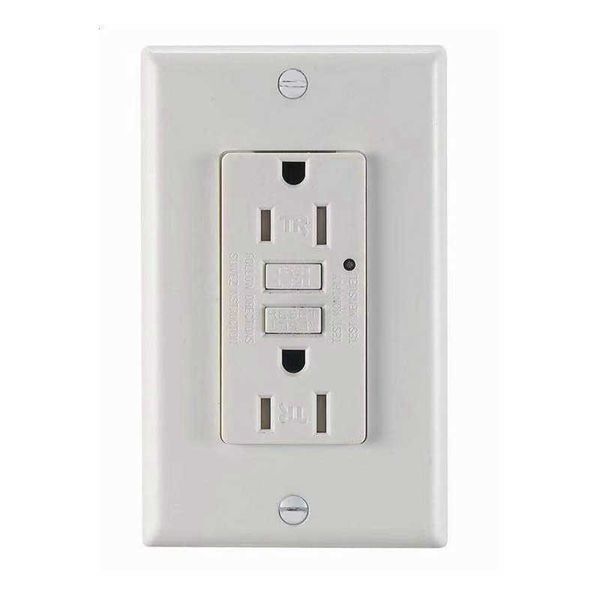 

gfci leakage protection switch wall tr with safety door and led lamp socket