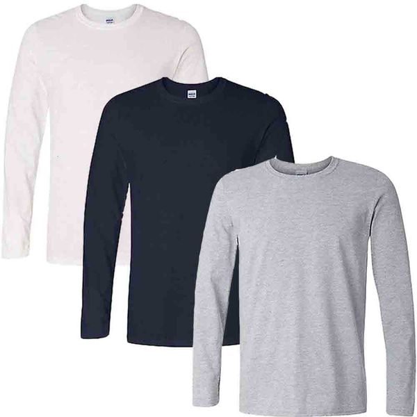 

men's t-shirts once pure mens tees fashion spring long sleeve k88 men casual crew neck male basic simple t shirt nmfc, White;black