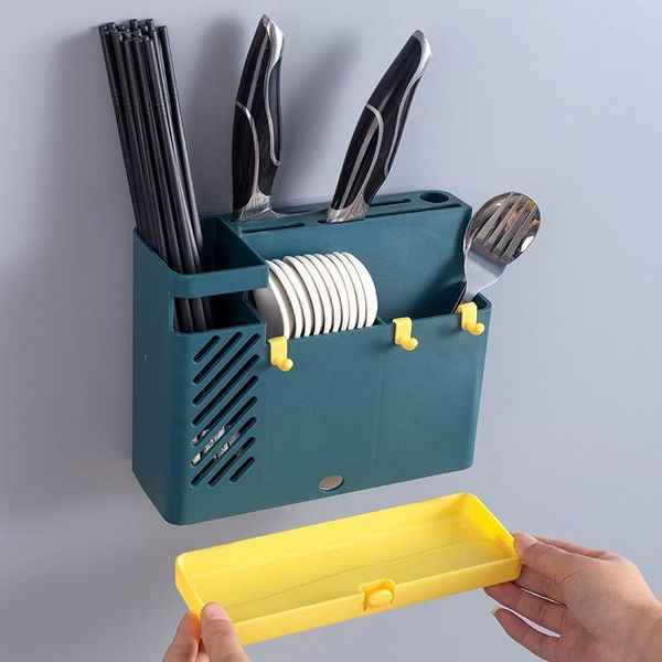 

storage bottles & jars punch-wall shelf chopstick holder paste-type drain drying rack space saving closet organizer kitchen tableware