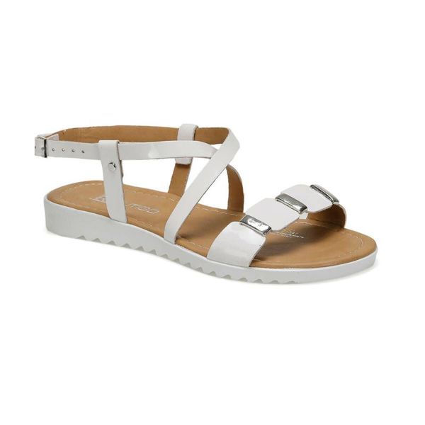 

19s-161 white women sandals butigo, Black
