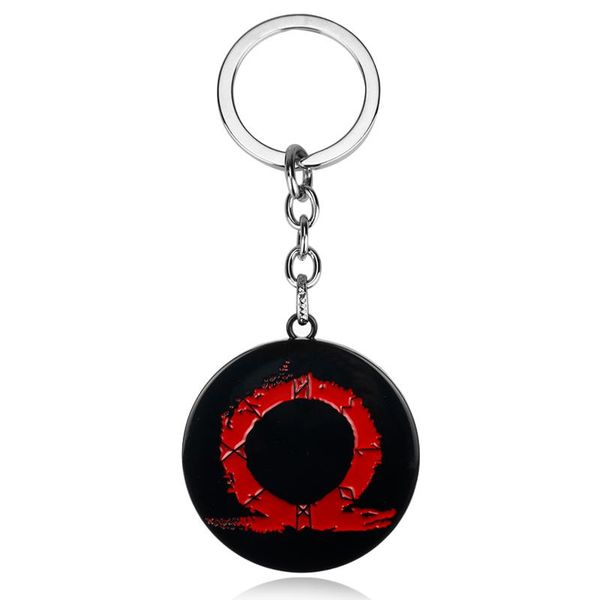 

keychains god of war 4 keychain creative trinket key rings metal pendant car keyholder women men chain jewelry llavero, Silver