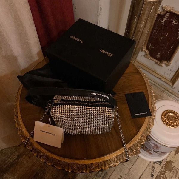 

aw king rhinestone alexander handle fashion armpit bag