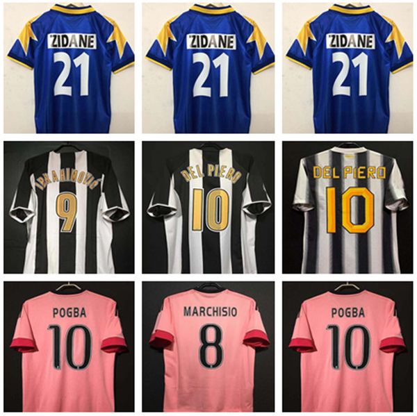 

retro soccer jersey 84 85 95 97 98 99 00 02 03 04 05 11 12 15 16 marchisio pogba del piero matri ibrahimovic zidane, Black;yellow