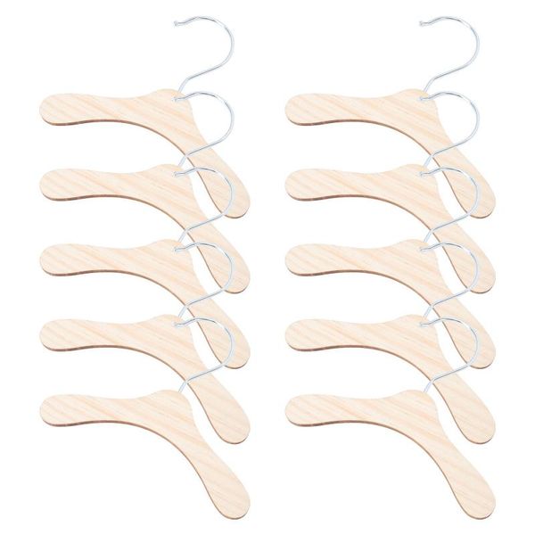 

hangers & racks 10pcs wooden pet apparel simple clothes