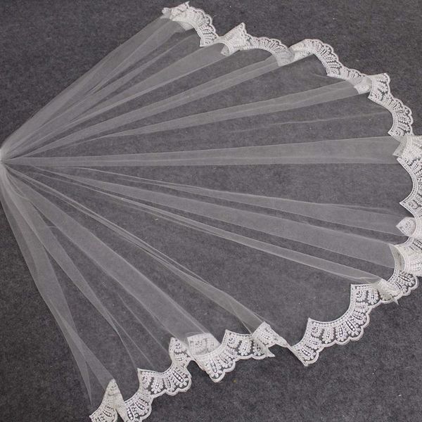 

bridal veils arrival lace short veil with comb voile mariage wedding one layer bride, Black