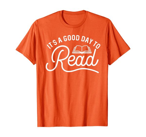 

it's a good day to read bookish librarian gift t-shirt, White;black
