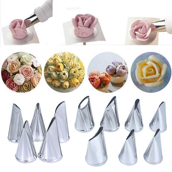 

baking & pastry tools cake decoration supplies stainless steel piping icing tips for cupcake cookies birthday party decorating