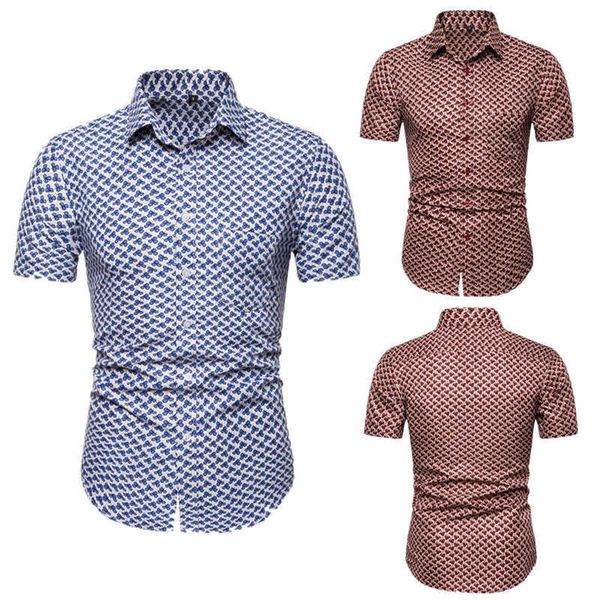

men's casual shirts floral printed designer fashion slim breathable short sleeve mens summer beach vacation vw2j, White;black