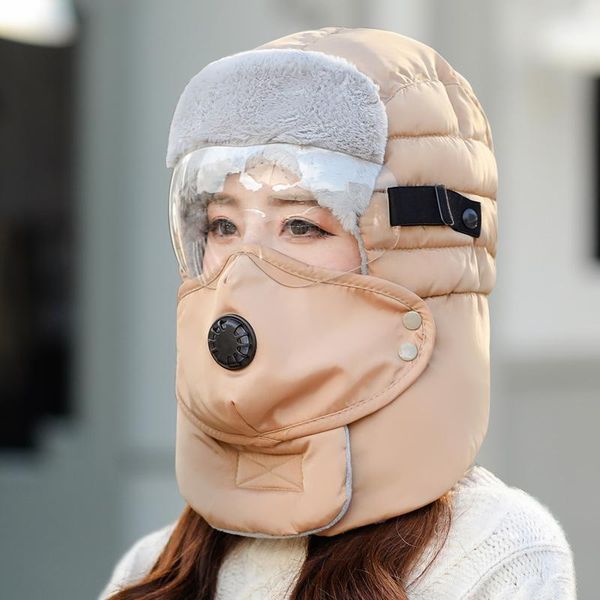 

hat men's winter riding electric bicycle windproof and cold-proof autumn northeast plus velvet warm ear protectio outdoor hats, Black;white