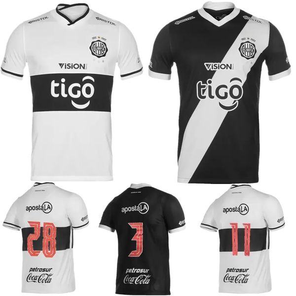

2022 club olimpia soccer jersey 22 23 asuncion paraguay league diego duarte peralta home away football shirt, Black;yellow