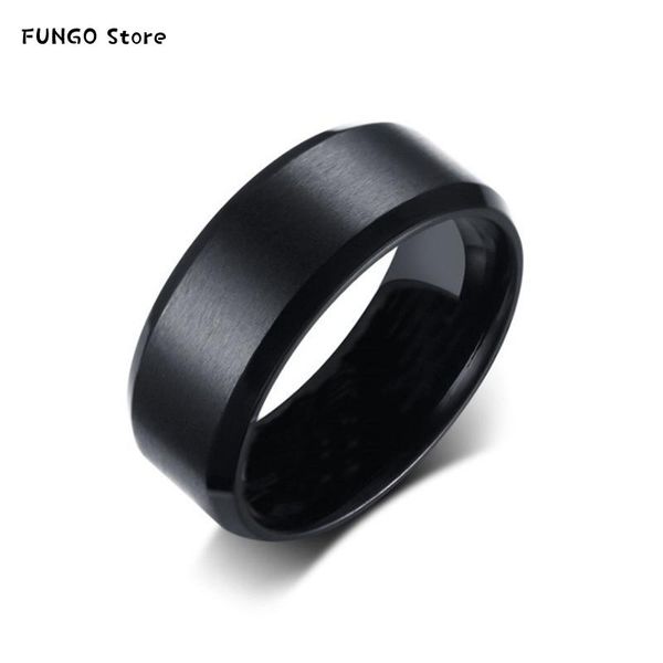 

fashion charm jewelry ring men stainless steel black rings for women wedding, Slivery;golden