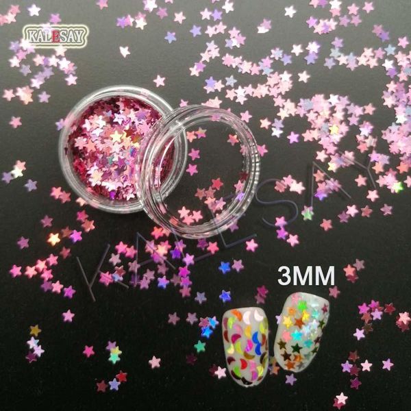 

nail art decorations sequins star 3mm sequin paillettes sewing craft diy moon laser rose pink colors stars supplies, Silver;gold
