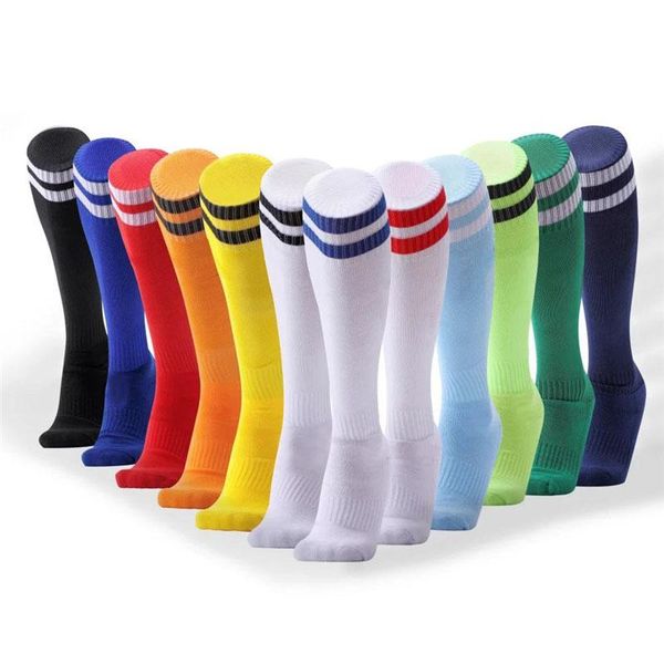

men's socks non-slip long tube over the knee striped soccer compression stockings outdoor sports gym, Black